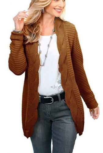 Strickjacke cardigan braun - strickjacke,