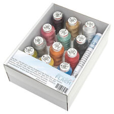 Gunold Poly Sparkle Miniking Stickgarn Box 12 Farben 1000m  Maschinenstickgarn