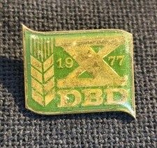 Abzeichen DDR: X. Parteitag der DBD Schwerin 1977 für Delegierte Bauern SED 