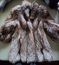 Silber Fuchs  Pelzjacke Top
