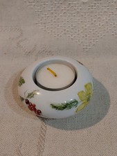 Arzberg Porzellan TISCHLICHT  handbemalt mit floralen, weihnachtlichen Motiven