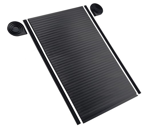 Rollladenschiebetür schwarz