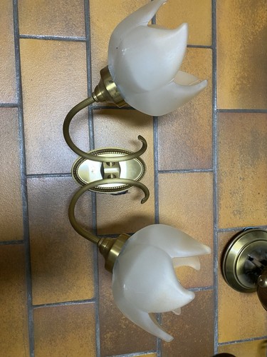 Vintage wandlampe flammig - wandlampe, 2-flammig
