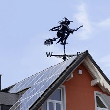 Hexenform Wetterfahne Schwarz