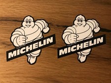 2x Michelin Aufkleber Vintage Oldschool Auto LKW Tuning Brummi Modellbau V8 #339