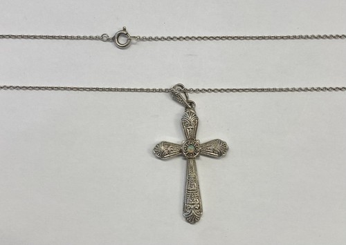 Antike halskette mit kreuz - antike,