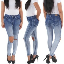 Damen Hüft Skinny Jeans
