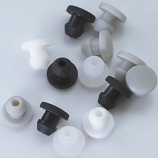 Black 2-50mm Cover Plugs Hole