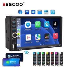 Autoradio Doppel 2 DIN 7'' Wireless Apple Carplay Android Auto USB Bluetooth AUX