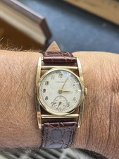 Longines HAU Uhr Wristwatch  10 K Gold Filled Gold Hour Glass 40’- 50´s OVP Top