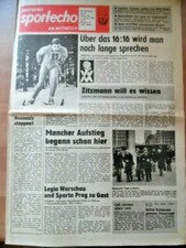 DEUTSCHES SPORTECHO 1. Februar 1978 Hartmut Freyer Handball-WM Fußball-WMQ DDR