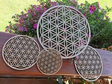 ~Die Blume des Lebens Birken-Sperrholz 20 cm Laser-Cut-Technik - NEU!~