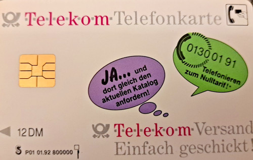 Telefonkarte 01 92 - telefonkarte, 01.92