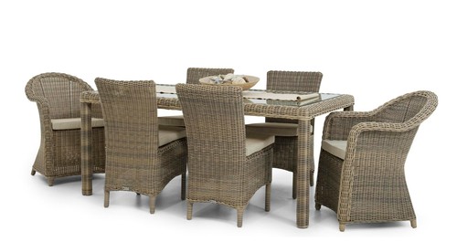 Polyrattan sitzgruppe 7teilig - sitzgruppe,