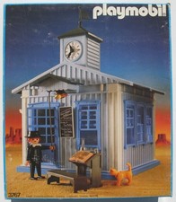 PLAYMOBIL 3767 Western Kirche Komplett in OVP 1987 Schule Haus Pfarrer Church