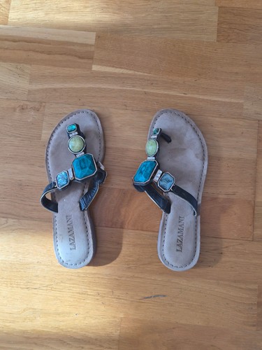 Lazamani zehensandalen leder - lazamani,