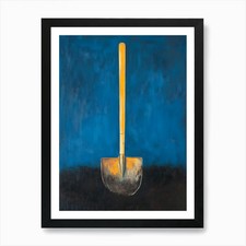Schaufel Kunstdruck gerahmt