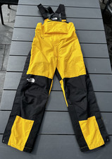 Skihose mit Latz - the north face - gelb schwarz - Größe L - Gore Tex - ski