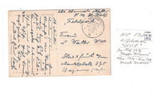 4D Feldpost Marineschiffspost MSP 130 Hilfskreuzer S.M.H. Wolf 11.101916