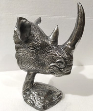 Metall Nashorn Statue Skulptur