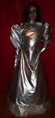 Lackkleid lang edel zofenkleid - edel,