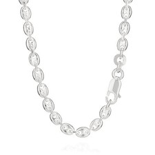 925 Silber Kette Kaffeebohne