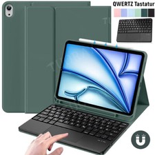 Hülle mit Touchpad QWERTZ Tastatur Maus Für iPad 5/6/7/8/9th Pro 11 Air 6 5 4 3