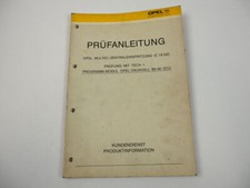 Opel Vectra A Multec Zentraleinspritzung C18NZ Fehlersuche Prüfanleitung 1990