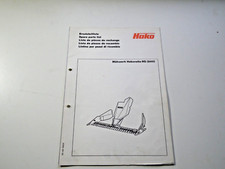 Ersatzteilliste Mähwerk