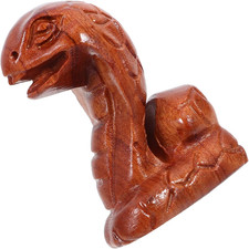 Holzfigur Schlange Realistisch