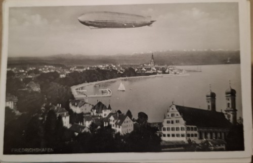 Zeppelin postkarte - zeppelin,