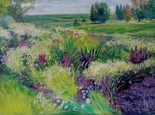 Gemälde öl sommerwiese - in,