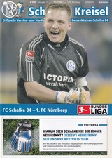 Schalke gegen 1. FC Nürnberg Programm 02.04.2005 Kreisel Magazin Hülle Sammler