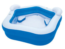 Bestway Gartenpool Oasis 213 x207 x 69cm aufblasbar Familie Schwimmbad fünfeckig