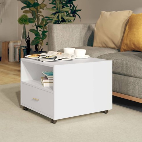 Couchtisch weiß 55x55x40 - couchtisch, cm