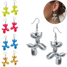 Ballon-Hund Ohrringe Ohrhänger Luftballon Tierfigur Party Schmuck Geschenk
