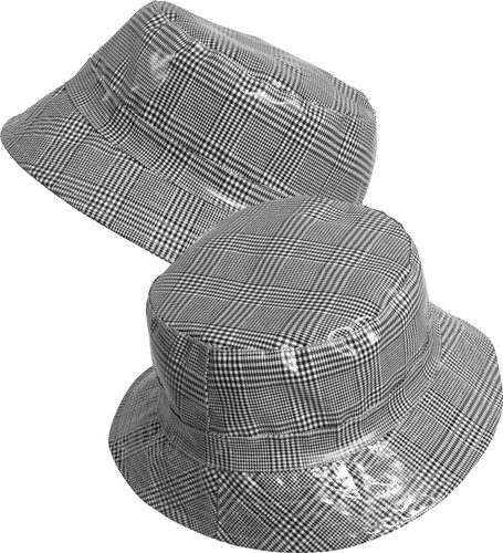 Regenhut mit karo - muster, hut
