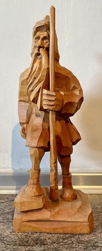 Geschnitzte holzfigur - geschnitzte,
