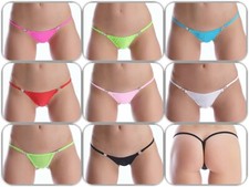 SeXy Micro Stringtanga Mini String Tanga Minislip Strass Schnalle 36 38 40 S M L