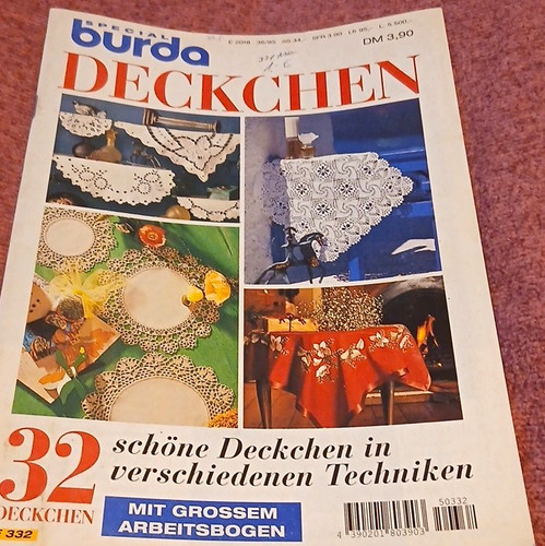 Burda special deckchen heft - burda,