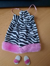 Barbie Kleidung - Kleid mit Pantoffel
