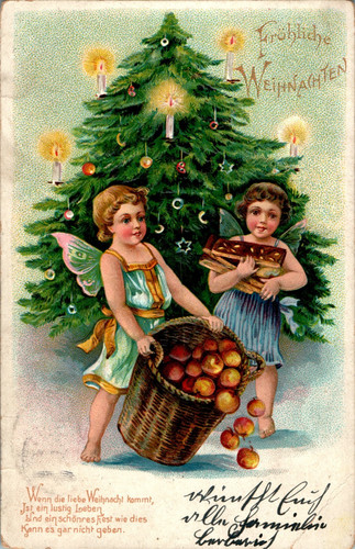Weihnachten fröhliche - ak,