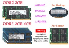 Elpida ddr2 ram - 8, gb