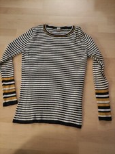 ** Pulli Qiero 46 Rippstrickpulli Strickpulli top erhalten ocker gestreift