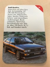 +++ Sammelkarte Quartett V.A.G. Audi Quattro
