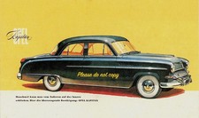 OPEL KAPITÄN WERBUNG 1954