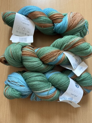 Cool wool lace hand dyed - cool, von