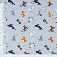 Süße Katzen auf Grau von