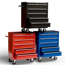 AREBOS Werkstattwagen Werkzeugwagen Rollwagen Werkzeugkiste Toolbox 5 Fächer