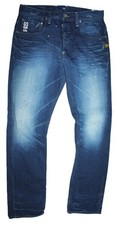 G-star Attacc Straight Herren Jeans W33 L34 Blau Raw Denim